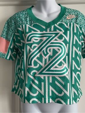 Nike Miami Dolphins super ball 1972 commemorative cropped jersey.